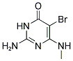 2-AMINO-5-BROMO-6-(METHYLAMINO)PYRIMIDIN-4(3H)-ONE Struktur