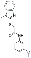 N-(3-METHOXYPHENYL)-2-[(1-METHYL-1H-BENZIMIDAZOL-2-YL)THIO]ACETAMIDE Struktur