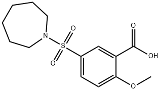 5-(AZEPANE-1-SULFONYL)-2-METHOXY-BENZOIC ACID Struktur