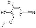 3-CHLORO-5-ETHOXY-4-HYDROXYBENZONITRILE Struktur