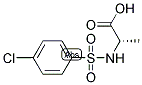 N-[(4-CHLOROPHENYL)SULFONYL]ALANINE Struktur