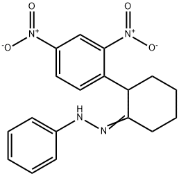 2-(2,4-DINITROPHENYL)CYCLOHEXANONE N-PHENYLHYDRAZONE Struktur