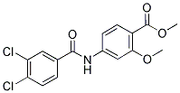 METHYL 4-[(3,4-DICHLOROBENZOYL)AMINO]-2-METHOXYBENZENECARBOXYLATE Struktur