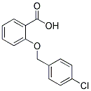 2-(4-CHLORO-BENZYLOXY)-BENZOIC ACID Struktur