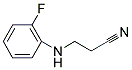 3-(2-FLUORO-PHENYLAMINO)-PROPIONITRILE Struktur