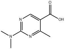 2-DIMETHYLAMINO-4-METHYL-PYRIMIDINE-5-CARBOXYLIC ACID Struktur