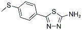 5-(4-METHYLSULFANYL-PHENYL)-[1,3,4]THIADIAZOL-2-YLAMINE Struktur