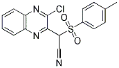 (3-CHLORO-QUINOXALIN-2-YL)-(TOLUENE-4-SULFONYL)-ACETONITRILE Struktur