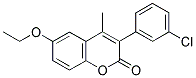 3(3'-CHLOROPHENYL)-6-ETHOXY-4-METHYLCOUMARIN Struktur