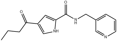 4-BUTYRYL-N-(3-PYRIDINYLMETHYL)-1H-PYRROLE-2-CARBOXAMIDE Struktur