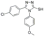 5-(4-CHLOROPHENYL)-4-(4-METHOXYPHENYL)-4H-1,2,4-TRIAZOLE-3-THIOL Struktur