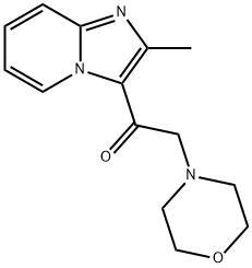 1-(2-METHYLIMIDAZO[1,2-A]PYRIDIN-3-YL)-2-MORPHOLINO-1-ETHANONE Struktur