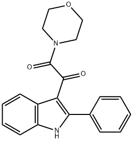 1-MORPHOLINO-2-(2-PHENYL-1H-INDOL-3-YL)-1,2-ETHANEDIONE Struktur