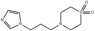 4-[3-(1H-IMIDAZOL-1-YL)PROPYL]-1LAMBDA6,4-THIAZINANE-1,1-DIONE Struktur