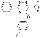 4-FLUOROPHENYL 3-PHENYL-6-(TRIFLUOROMETHYL)-1,2,4-TRIAZIN-5-YL ETHER Struktur