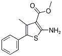 2-AMINO-4-METHYL-5-PHENYL-THIOPHENE-3-CARBOXYLIC ACID METHYL ESTER Struktur