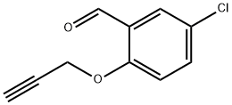 5-CHLORO-2-(2-PROPYNYLOXY)BENZENECARBALDEHYDE Struktur