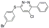 4-BROMOPHENYL 5-CHLORO-6-PHENYL-3-PYRIDAZINYL SULFIDE Struktur