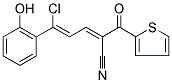 5-CHLORO-5-(2-HYDROXYPHENYL)-2-(2-THIENYLCARBONYL)PENTA-2,4-DIENENITRILE Struktur