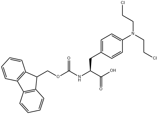 FMOC-4-BIS(2-CHLOROETHYL)AMINO-L-PHENYLALANINE Struktur