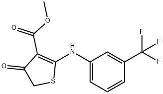 METHYL 4-OXO-2-{[3-(TRIFLUOROMETHYL)PHENYL]AMINO}-4,5-DIHYDROTHIOPHENE-3-CARBOXYLATE Struktur