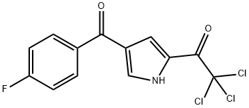 2,2,2-TRICHLORO-1-[4-(4-FLUOROBENZOYL)-1H-PYRROL-2-YL]-1-ETHANONE Struktur