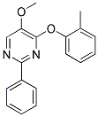 5-METHOXY-2-PHENYL-4-PYRIMIDINYL 2-METHYLPHENYL ETHER Struktur