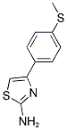 4-(4-METHYLSULFANYLPHENYL)-THIAZOL-2-YLAMINE Struktur