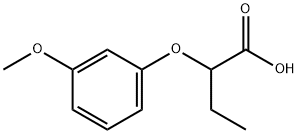 2-(3-METHOXY-PHENOXY)-BUTYRIC ACID Struktur