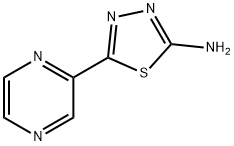 5-(2-PYRAZINYL)-1,3,4-THIADIAZOL-2-AMINE Struktur