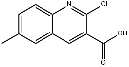 2-CHLORO-6-METHYL-QUINOLINE-3-CARBOXYLIC ACID Struktur