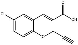 3-[5-CHLORO-2-(2-PROPYNYLOXY)PHENYL]ACRYLIC ACID Struktur