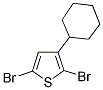 2,5-DIBROMO-3-CYCLOHEXYLTHIOPHENE Struktur