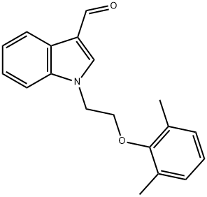 1-[2-(2,6-DIMETHYLPHENOXY)ETHYL]-1H-INDOLE-3-CARBALDEHYDE Struktur