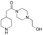 1-[4-(2-HYDROXY-ETHYL)-PIPERAZIN-1-YL]-2-PIPERIDIN-4-YL-ETHANONE Struktur