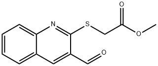 METHYL 2-[(3-FORMYL-2-QUINOLINYL)SULFANYL]ACETATE