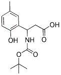 3-TERT-BUTOXYCARBONYLAMINO-3-(2-HYDROXY-5-METHYL-PHENYL)-PROPIONIC ACID Struktur