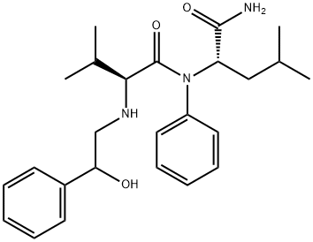 N-((RS)-2-HYDROXY-2-PHENYL-ETHYL)-VAL-LEU-ANILIDE Struktur