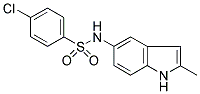 4-CHLORO-N-[2-METHYL-1H-INDOL-5-YL]BENZENESULPHONAMIDE Struktur