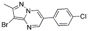 3-BROMO-6-(4-CHLOROPHENYL)-2-METHYLPYRAZOLO[1,5-A]PYRIMIDINE Struktur