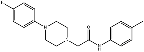 2-[4-(4-FLUOROPHENYL)PIPERAZINO]-N-(4-METHYLPHENYL)ACETAMIDE Struktur