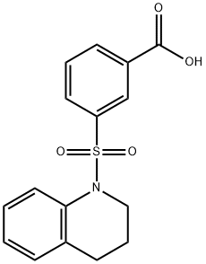 3-(3,4-DIHYDRO-2H-QUINOLINE-1-SULFONYL)-BENZOIC ACID Struktur