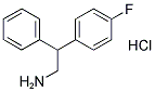 2-(4-FLUOROPHENYL)-2-PHENYLETHYLAMINE HYDROCHLORIDE Struktur