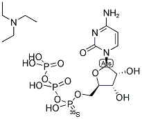 CYTIDINE 5'-[ALPHA-35S]THIOTRIPHOSPHATE, TRIETHYLAMMONIUM SALT Struktur