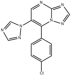 7-(4-CHLOROPHENYL)-6-(1H-1,2,4-TRIAZOL-1-YL)[1,2,4]TRIAZOLO[1,5-A]PYRIMIDINE Struktur