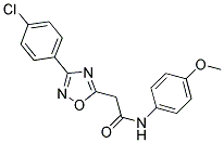 2-[3-(4-CHLOROPHENYL)-1,2,4-OXADIAZOL-5-YL]-N-(4-METHOXYPHENYL)ACETAMIDE Struktur