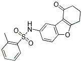 2-METHYL-N-(9-OXO-6,7,8,9-TETRAHYDRODIBENZO[B,D]FURAN-2-YL)BENZENESULFONAMIDE Struktur