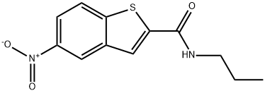 5-NITRO-N-PROPYL-1-BENZOTHIOPHENE-2-CARBOXAMIDE Struktur