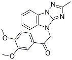 1-(3,4-DIMETHOXYPHENYL)-2-(2-METHYL-4H-[1,2,4]TRIAZOLO[1,5-A]BENZIMIDAZOL-4-YL)ETHANONE Struktur