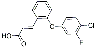 3-[2-(4-CHLORO-3-FLUOROPHENOXY)PHENYL]ACRYLIC ACID Struktur